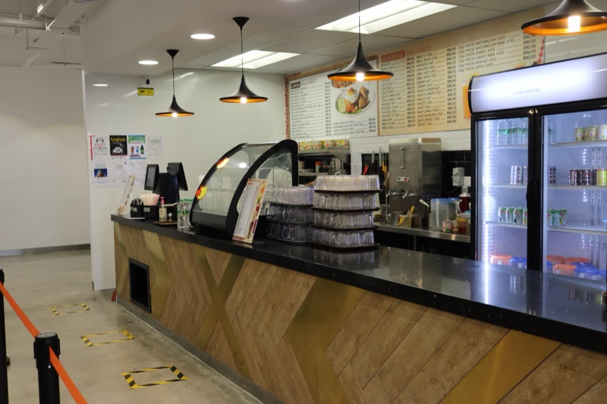 Food preparation in a corporate kitchen