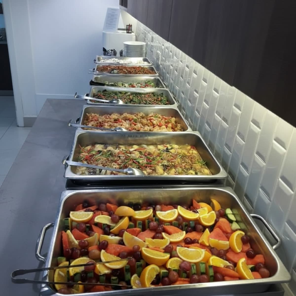 Catering service at corporate function