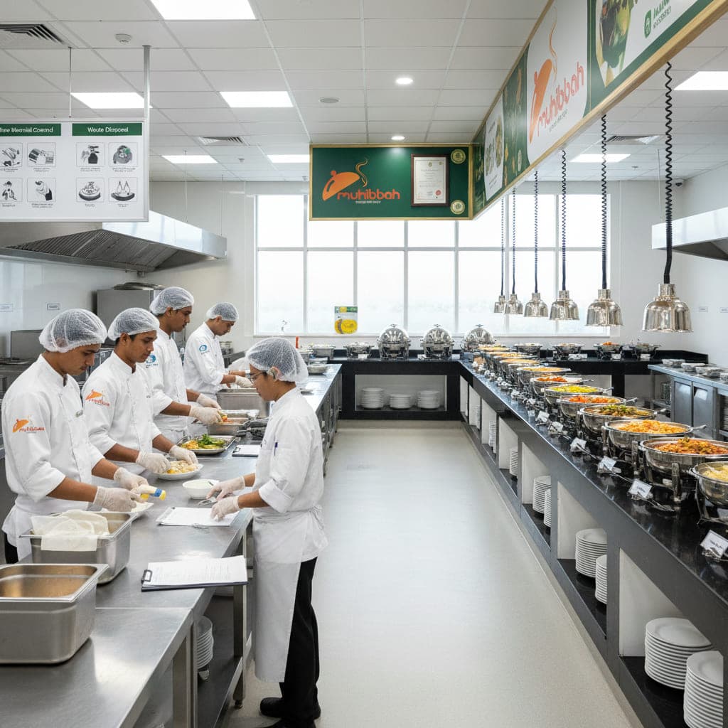 Muhibbah F&B food service operations in corporate cafeteria